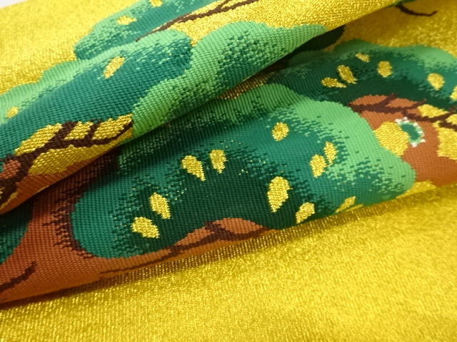  綴れ　笠松模様織り出し　袱紗大小セット